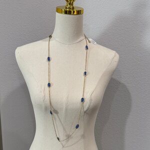 Kendra Scott Kellie Necklace in Gold with Blue Accents